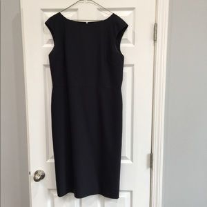 Ann Taylor Navy Blue Sheath Dress